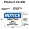 Signmission Inspection Bags Packages Personal Items, 18 in W x Rectangle, Vinyl Decal OS-2PACK-NS-D-1218-L-15833 - alternate 4